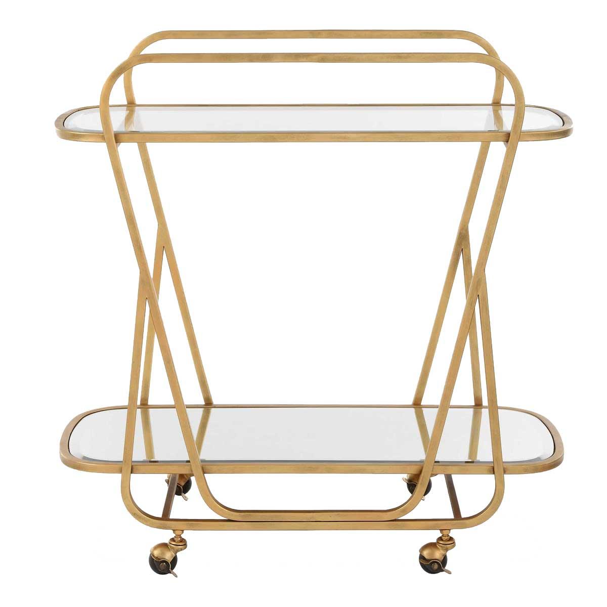 Swain Brass Serving Cart by Uttermost