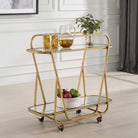 Swain Brass Serving Cart by Uttermost
