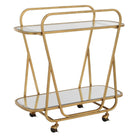 Swain Brass Serving Cart by Uttermost