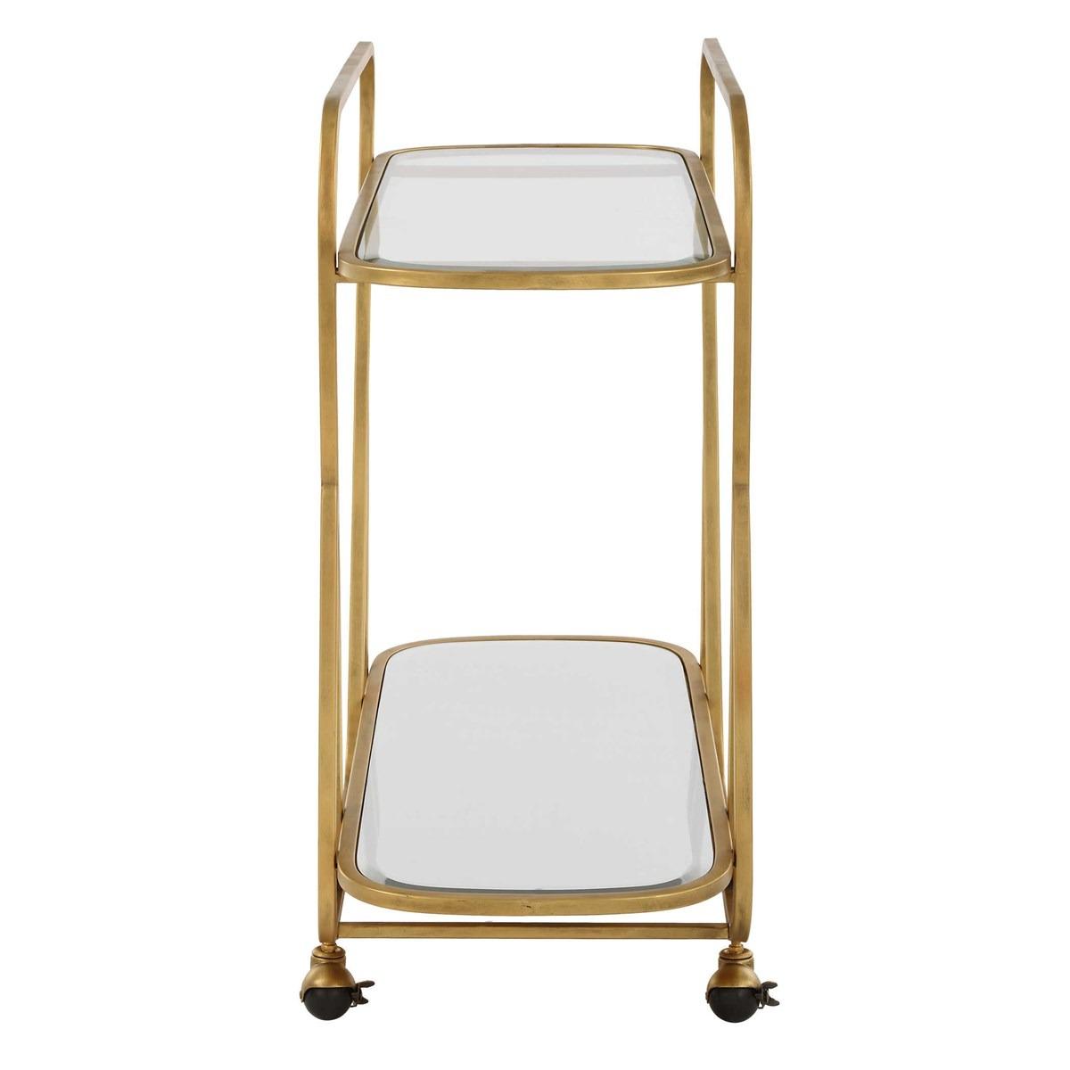 Swain Brass Serving Cart by Uttermost