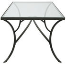 Alayna Black Metal & Glass Coffee Table by Uttermost