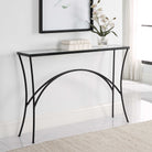 Alayna Console Table in Black Metal by Uttermost