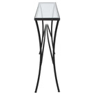 Alayna Console Table in Black Metal by Uttermost