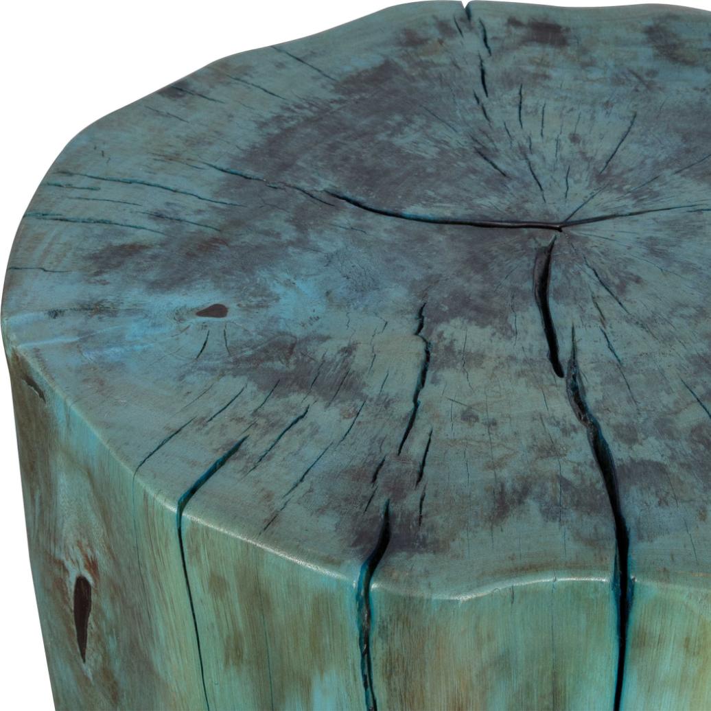 Habitat Blue Accent Stool by Uttermost