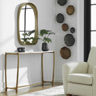 Affinity White Marble Console Table by Uttermost