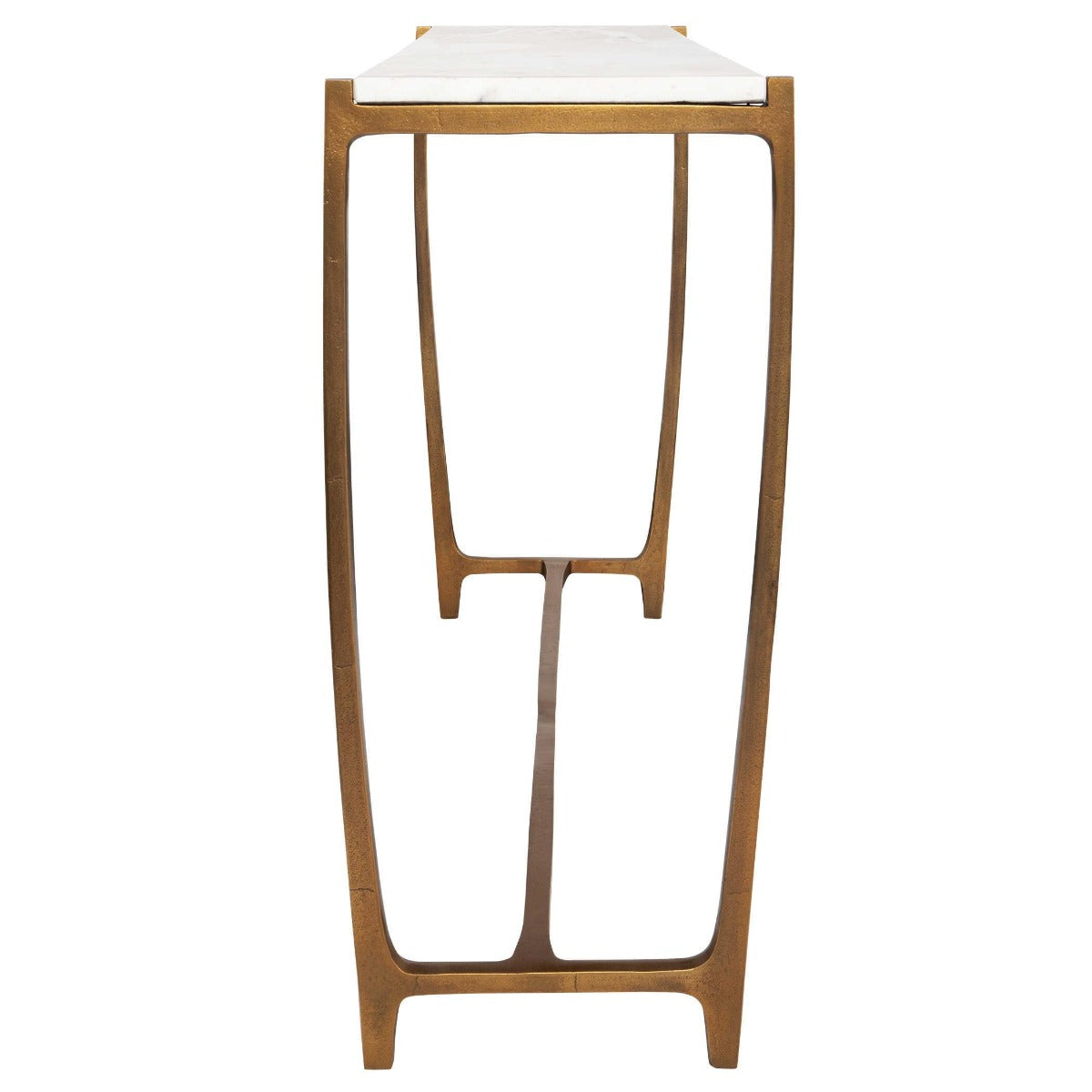 Affinity White Marble Console Table by Uttermost
