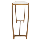 Affinity White Marble Console Table by Uttermost