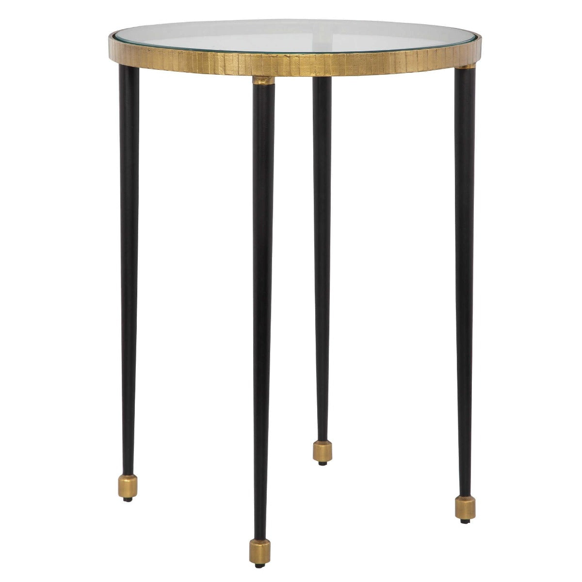 Stiletto Antique Gold Side Table by Uttermost