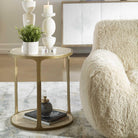 Clench Side Table in Brass by Uttermost