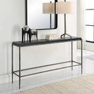 Crescendo Black Concrete Console Table by Uttermost