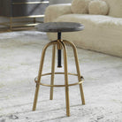 Revolve Brass Counter Stool by Uttermost