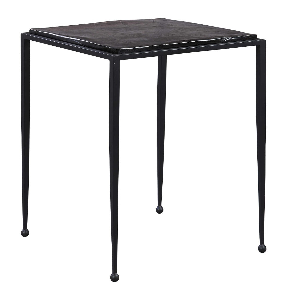 Wavelet Iron Side Table by Uttermost