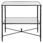 Henzler Mirrored Steel Lamp Table by Uttermost