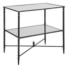 Henzler Mirrored Steel Lamp Table by Uttermost