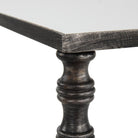 Henzler Mirrored Steel Lamp Table by Uttermost