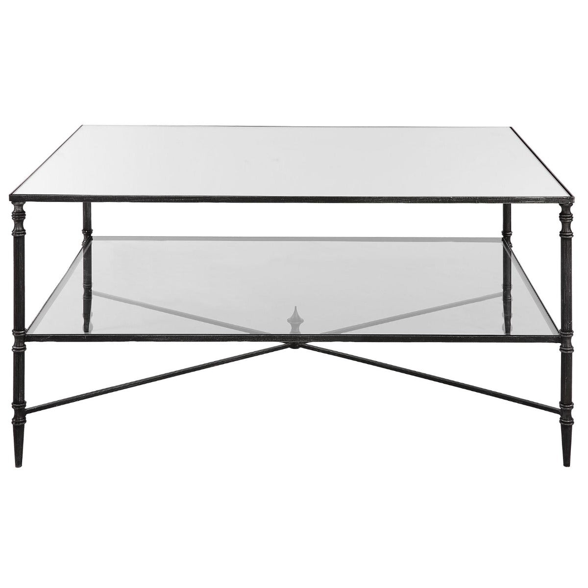 Henzler Mirrored Steel Coffee Table by Uttermost
