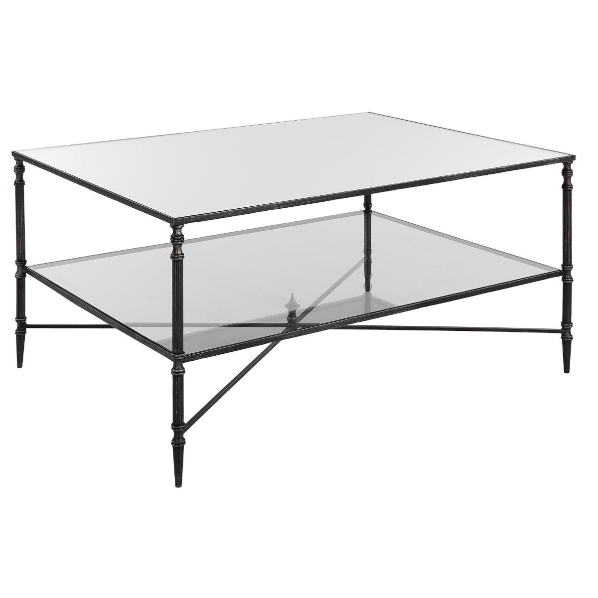 Henzler Mirrored Steel Coffee Table by Uttermost