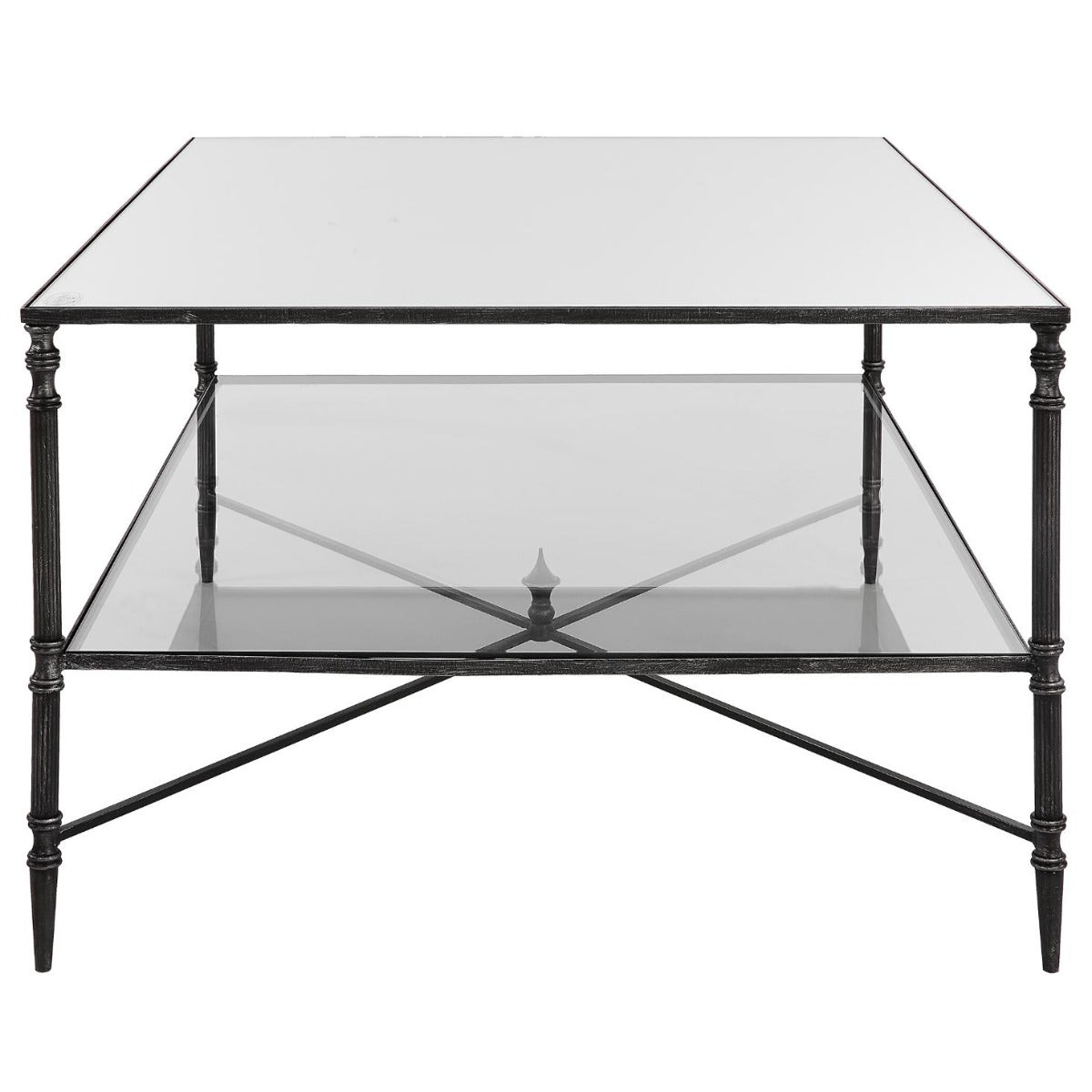 Henzler Mirrored Steel Coffee Table by Uttermost