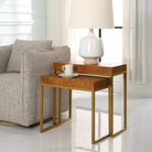 Burl-esque Wooden Nesting Tables - Set of 2 by Uttermost