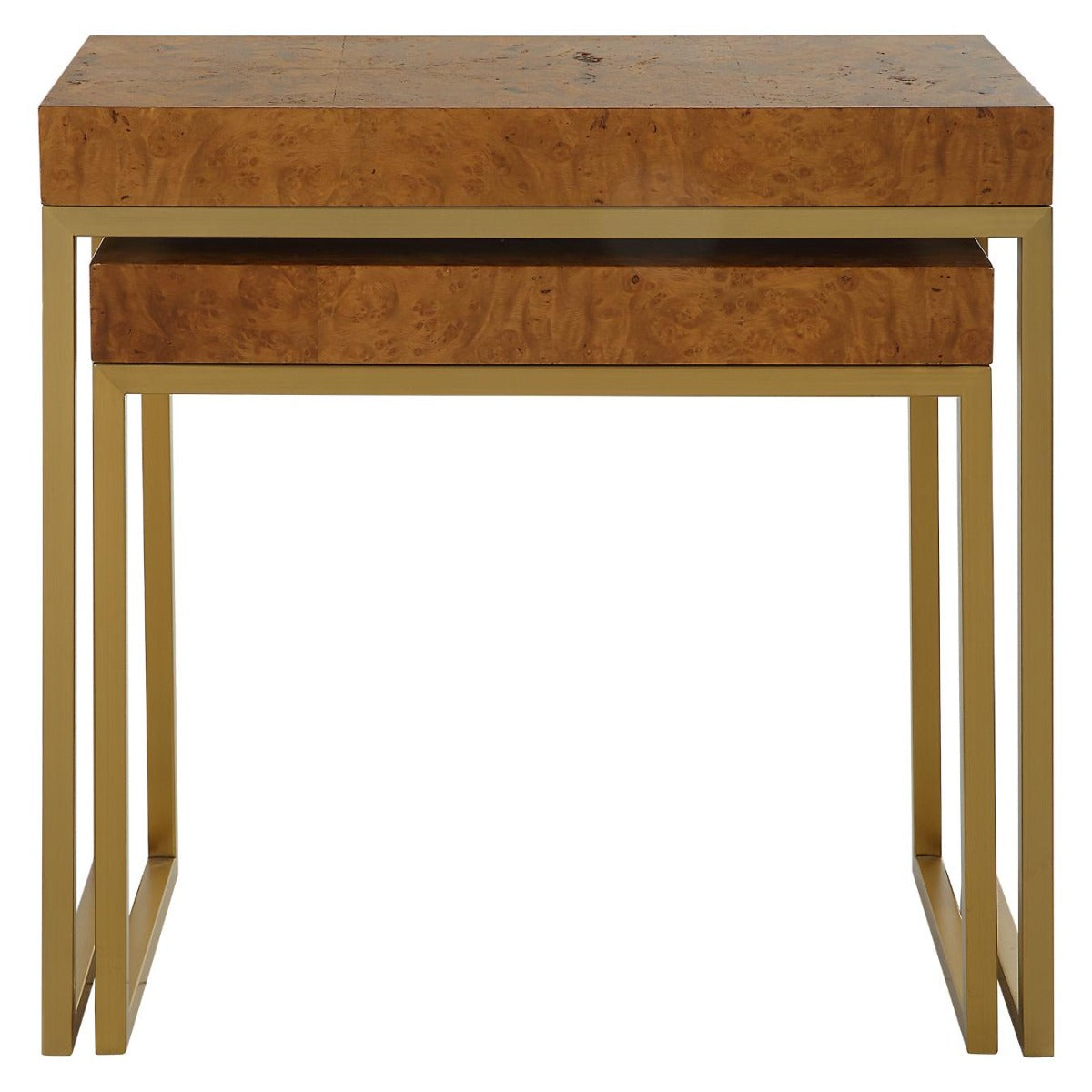 Burl-esque Wooden Nesting Tables - Set of 2 by Uttermost