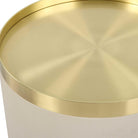 Circuit Brass & White Accent Table by Uttermost