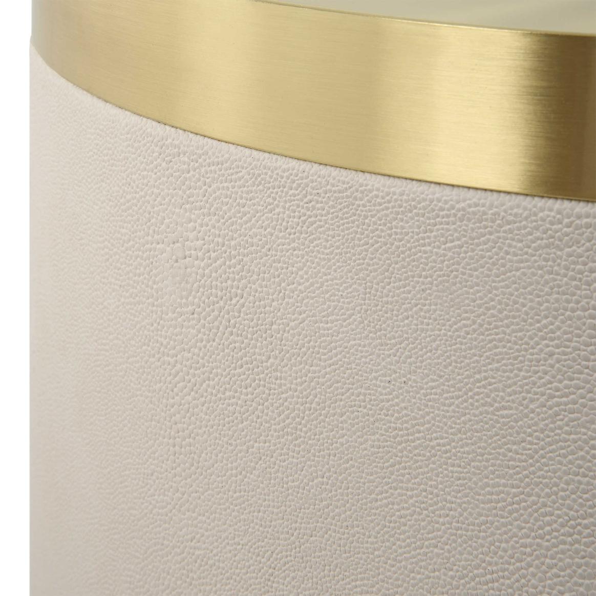 Circuit Brass & White Accent Table by Uttermost