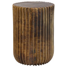 Peaks And Valleys Gold Accent Table by Uttermost