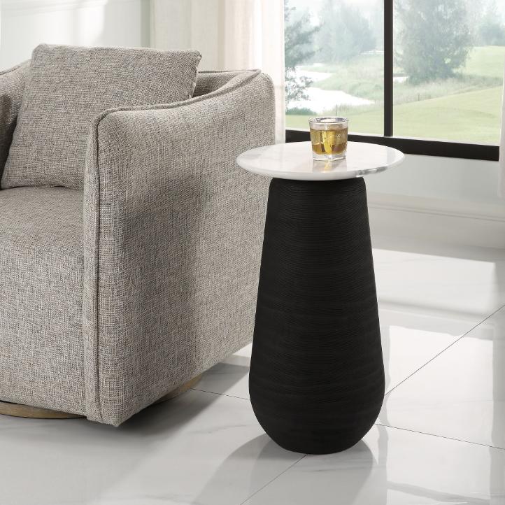 Total Eclipse Marble Accent Table by Uttermost