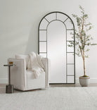 Dillingham Black Arch Mirror by Uttermost