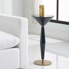 Luster Navy Blue Accent Table by Uttermost