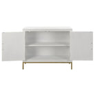 Front Range White 2 Door Cabinet by Uttermost