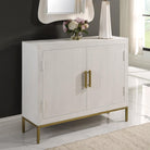 Front Range White 2 Door Cabinet by Uttermost