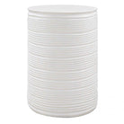 Borderline White Drum Table by Uttermost