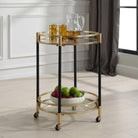 Dolly Round Bar Cart by Uttermost