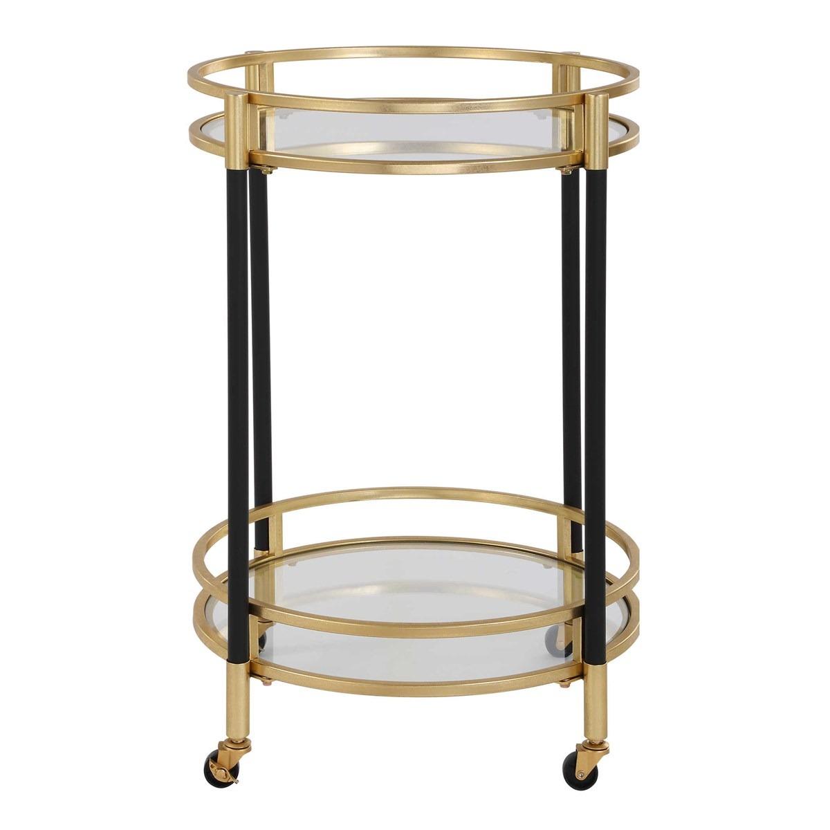 Dolly Round Bar Cart by Uttermost