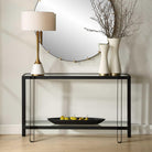 Shadow Black Iron Console Table by Uttermost