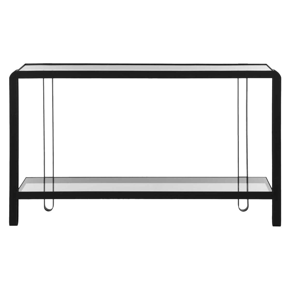 Shadow Black Iron Console Table by Uttermost
