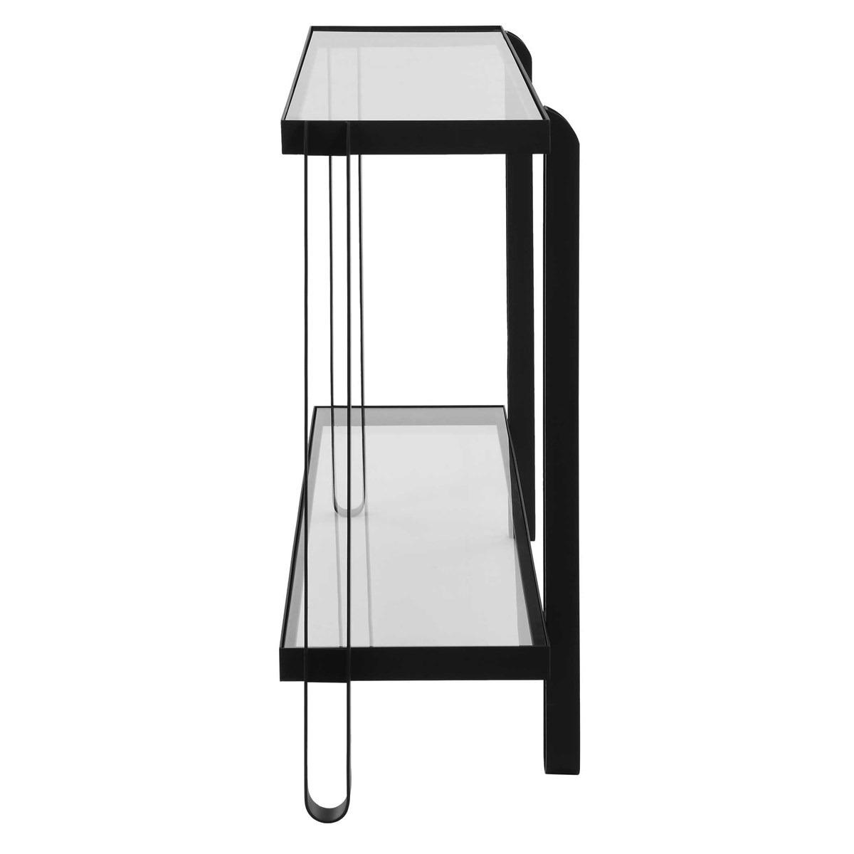 Shadow Black Iron Console Table by Uttermost