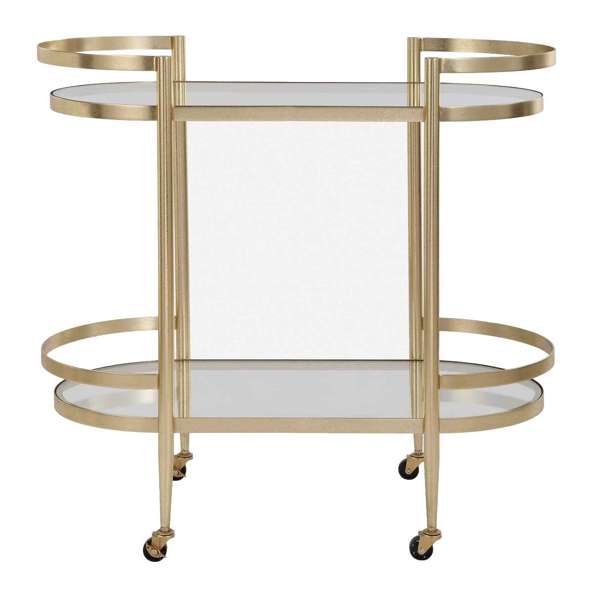 Isabelle Gold Bar Cart by Uttermost