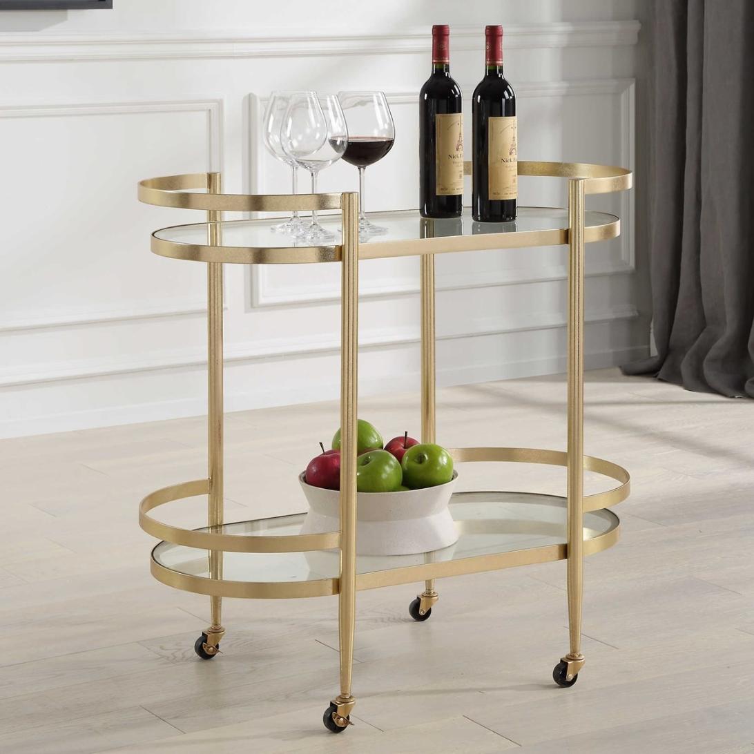 Isabelle Gold Bar Cart by Uttermost