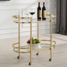 Isabelle Gold Bar Cart by Uttermost