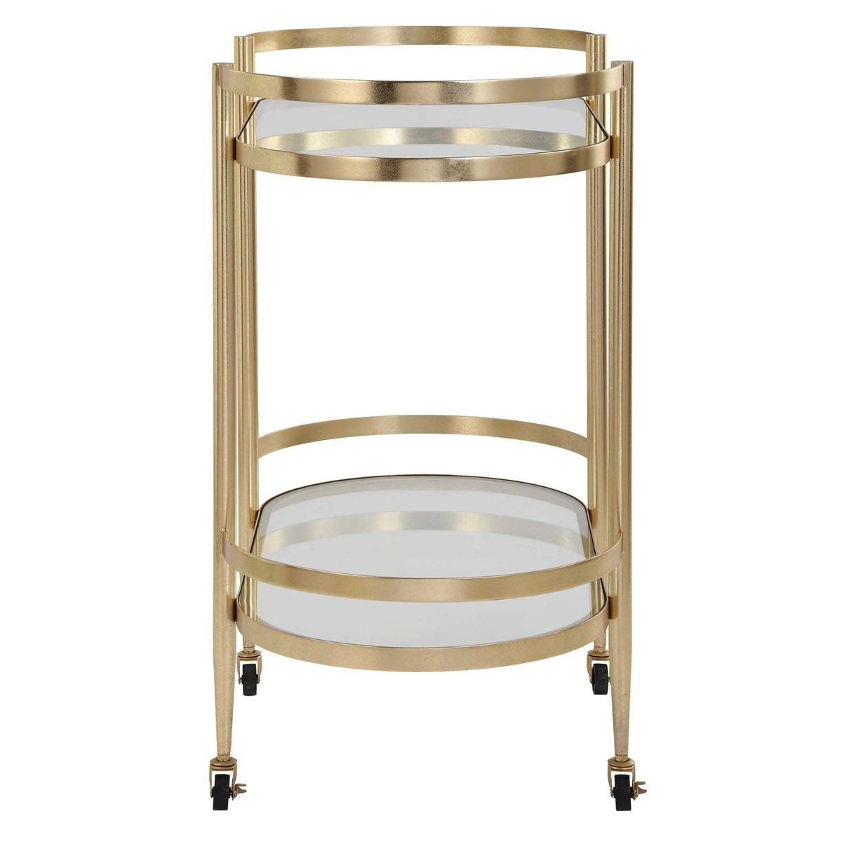Isabelle Gold Bar Cart by Uttermost