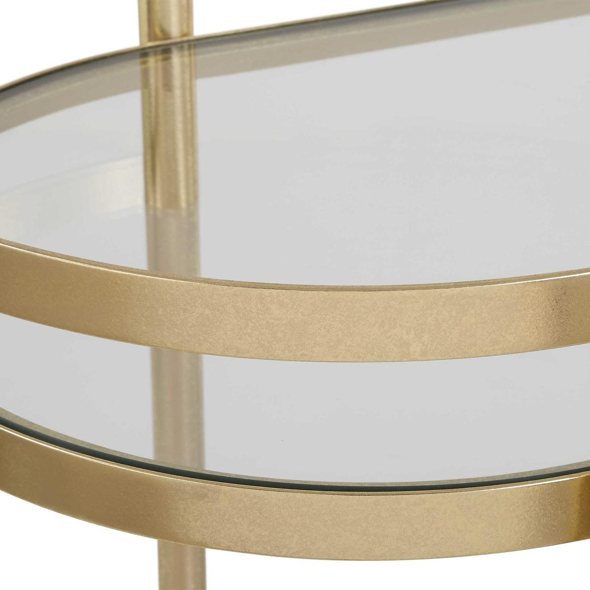 Isabelle Gold Bar Cart by Uttermost