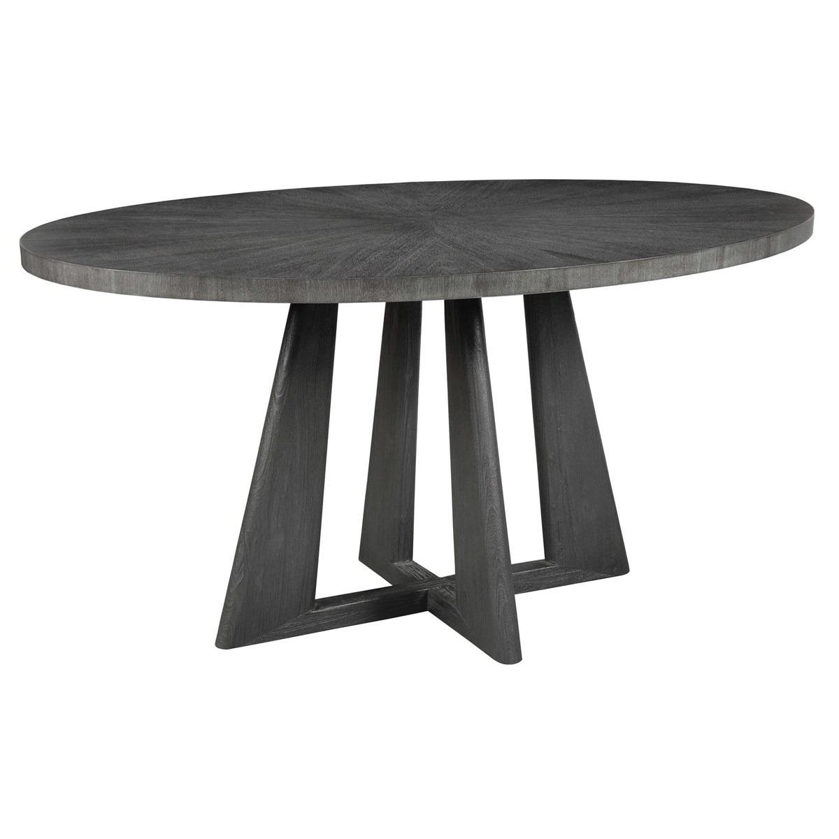 Pulsar Oval Dining Table in Grey Walnut by Uttermost