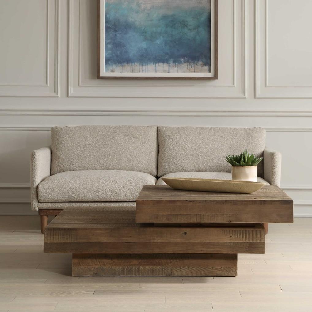 Rustic Planes Modern Coffee Table by Uttermost