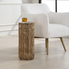 Echo Brass Drink Table by Uttermost