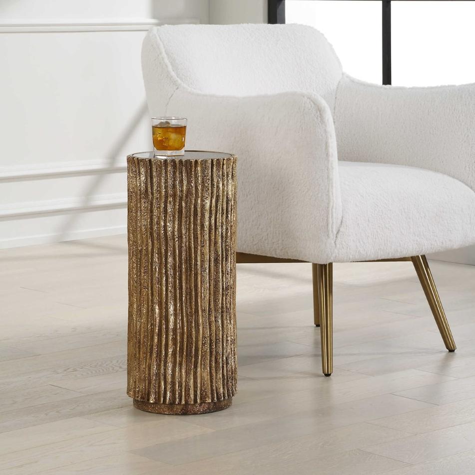 Echo Brass Drink Table by Uttermost