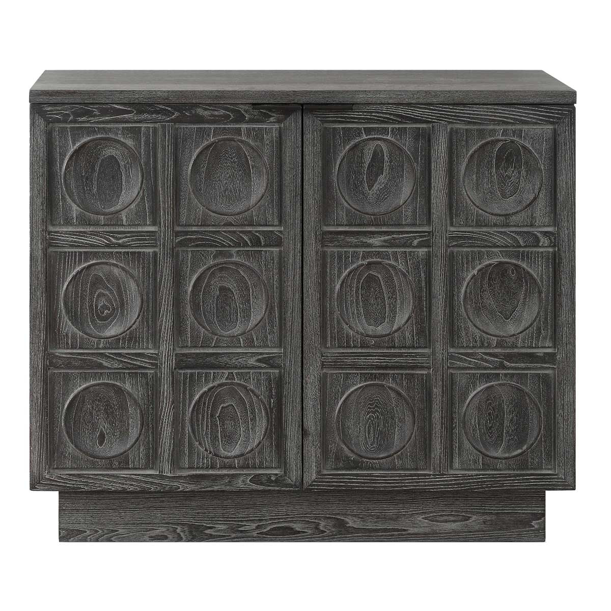 Shelby 2 Door Ebony Stained Cabinet by Uttermost