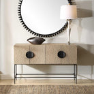 Lunar 4 Door Elm Wood Cabinet by Uttermost