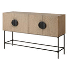 Lunar 4 Door Elm Wood Cabinet by Uttermost